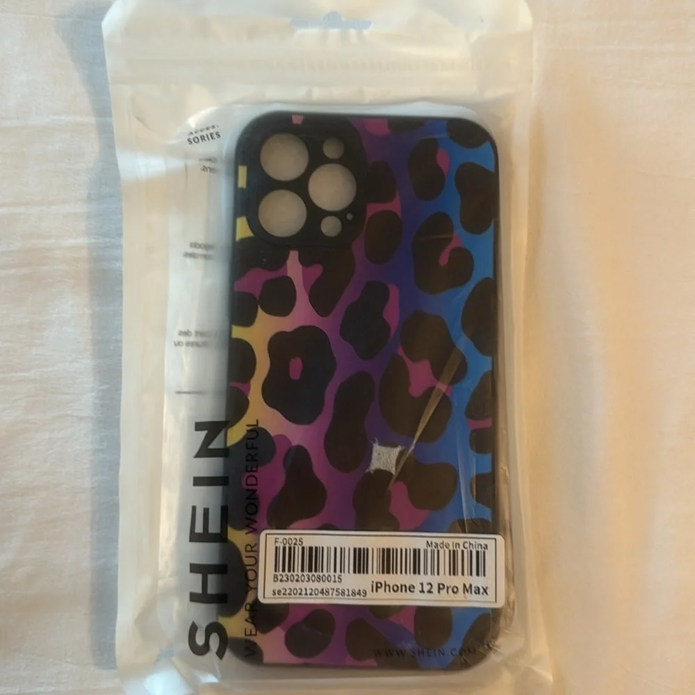 ❤️❤️ 5 SHEIN Multicolor Glitter and Patterned Phone iPhone 12 Pro Max Covers